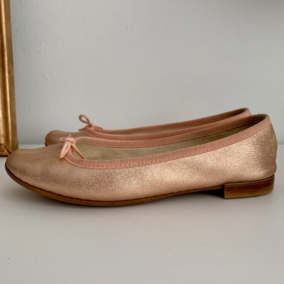 rose gold ballerinas